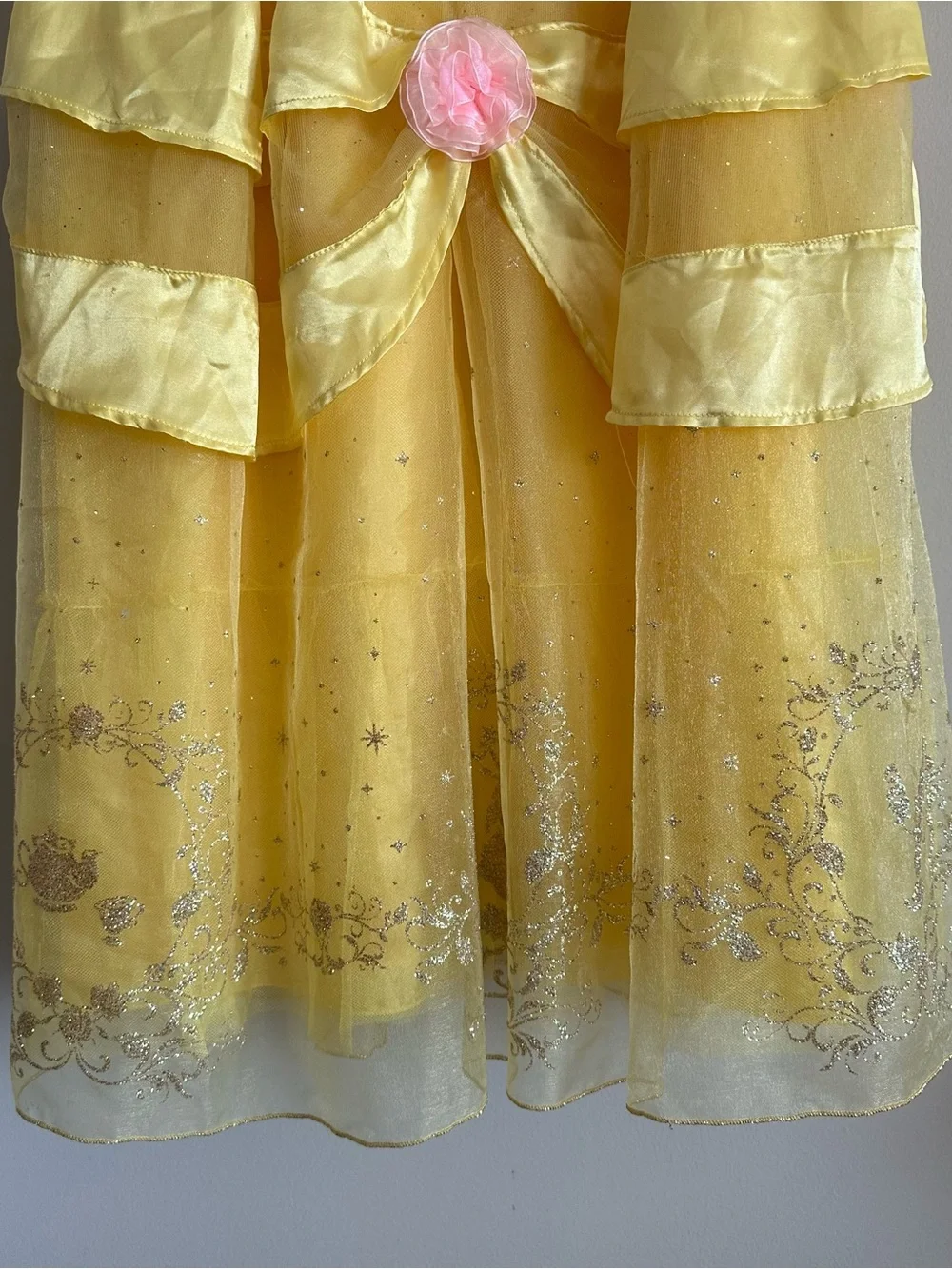 NWT Disney Store Princess Belle Dress Beauty & The Beast Costume Girls Large 10